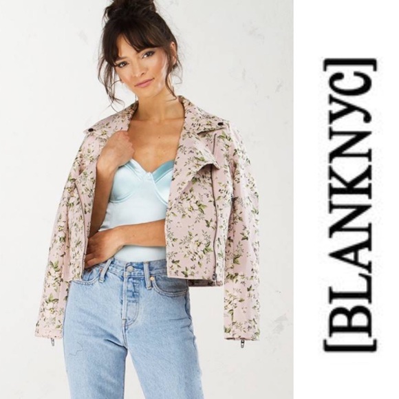 Blank NYC Jackets & Blazers - Blank NYC wild flowers blush jacket NWT large